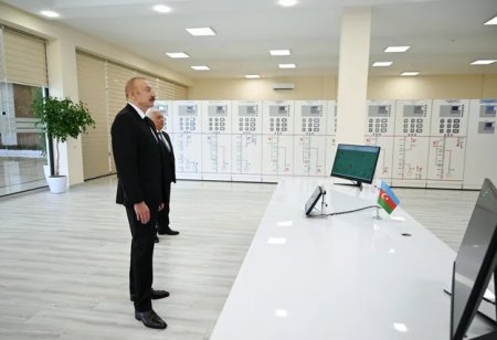 Prezident İlham Əliyev "Yeni Səngəçal" yarımstansiyasının açılışında iştirak edib Prezident İlham Əliyev "Yeni Səngəçal" yarımstansiyasının açılışında iştirak edib