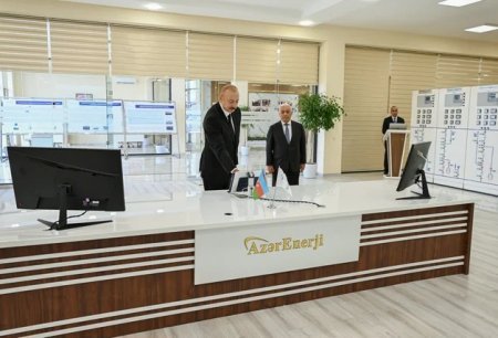 Prezident İlham Əliyev "Yeni Səngəçal" yarımstansiyasının açılışında iştirak edib Prezident İlham Əliyev "Yeni Səngəçal" yarımstansiyasının açılışında iştirak edib