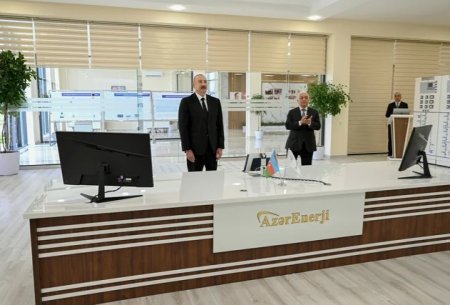 Prezident İlham Əliyev "Yeni Səngəçal" yarımstansiyasının açılışında iştirak edib Prezident İlham Əliyev "Yeni Səngəçal" yarımstansiyasının açılışında iştirak edib